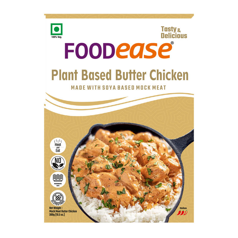 Foodease Plant-Based Butter Chicken with gravy, 300gm