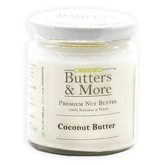 Butters & More Vegan Coconut Butter, Unsweetened & Single Ingredient Nut Butter. (200g) - Vegan Dukan