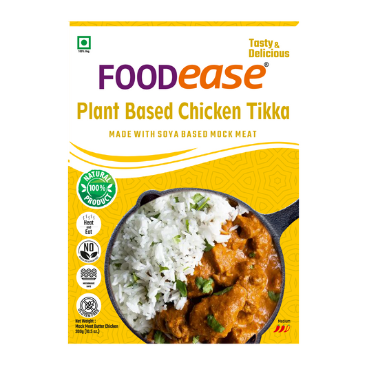 Foodease Plant-Based Chicken Tikka with gravy, 300gm