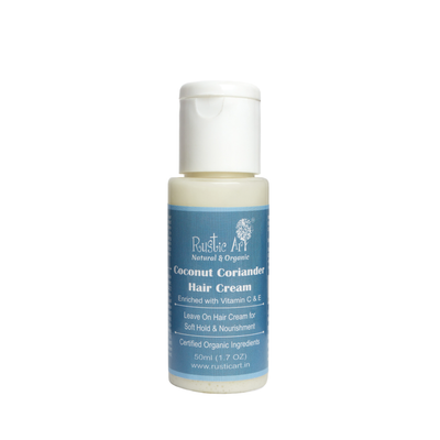 Coconut Coriander Hair Cream (50ml) | Organic, Vegan