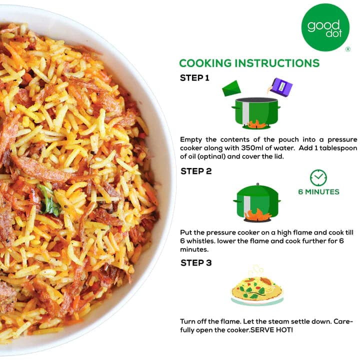 Good Dot plant based Biryani 200gms