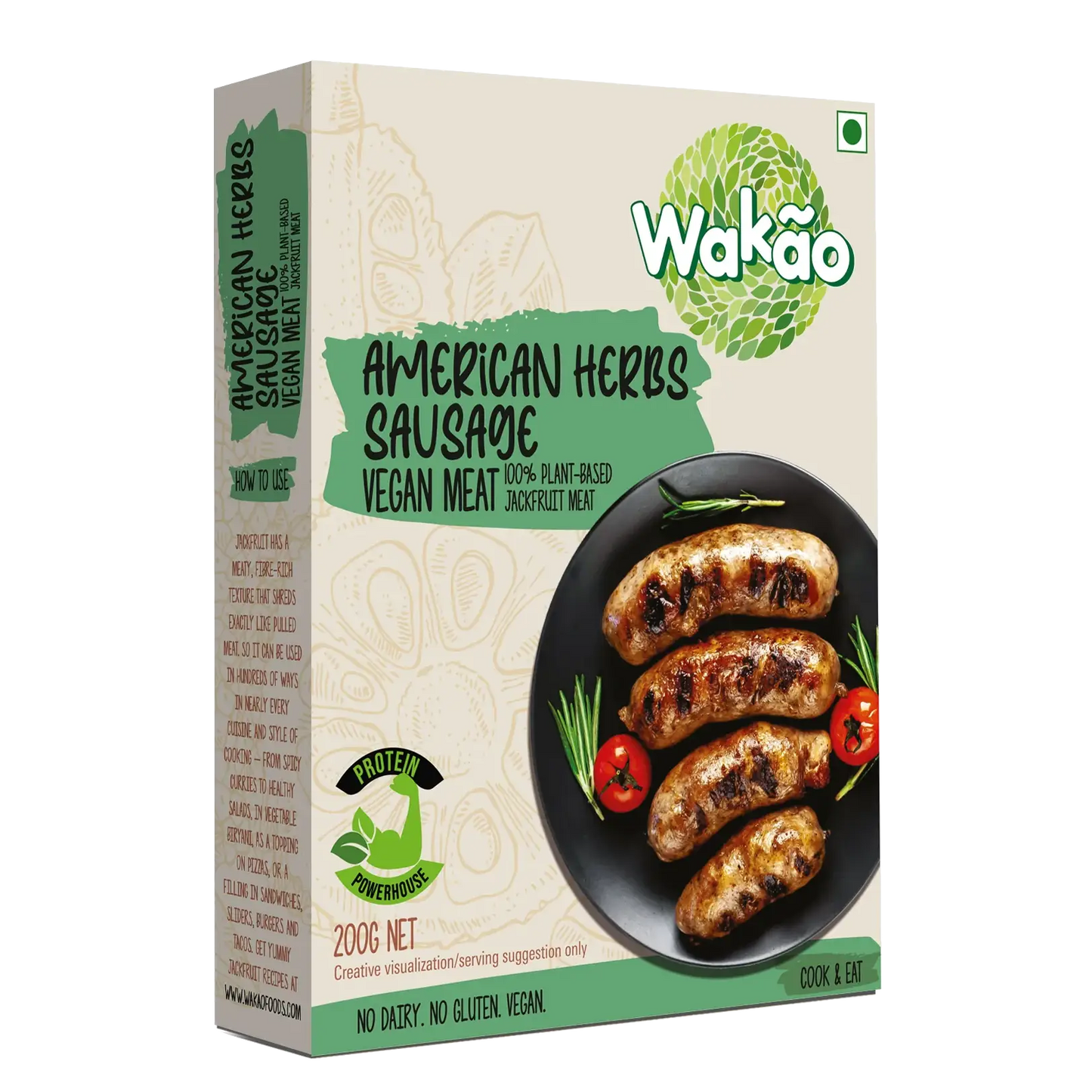 Wakao American Herb Sausages, 200gm