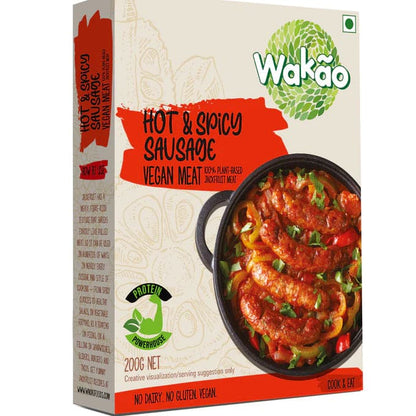 Wakao Hot & Spicy Sausages, 200gm
