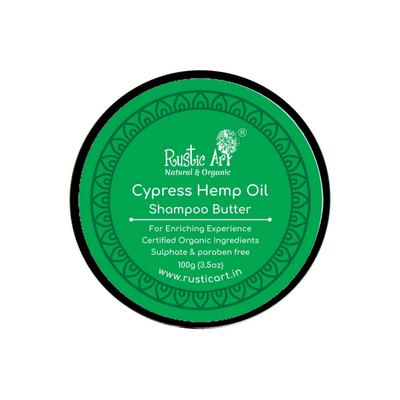 Cypress Hemp Oil Shampoo Butter (100gm) | Organic, Vegan