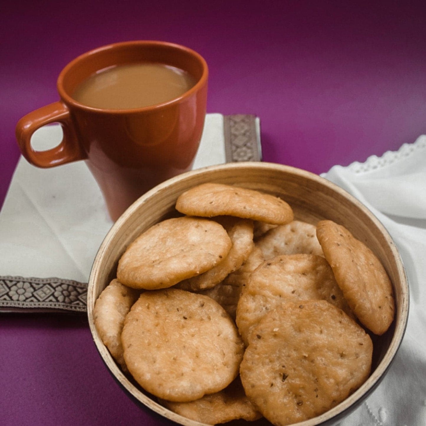 Meethi Kahani Plain Mathri (Wholewheat) - plant based Dukan