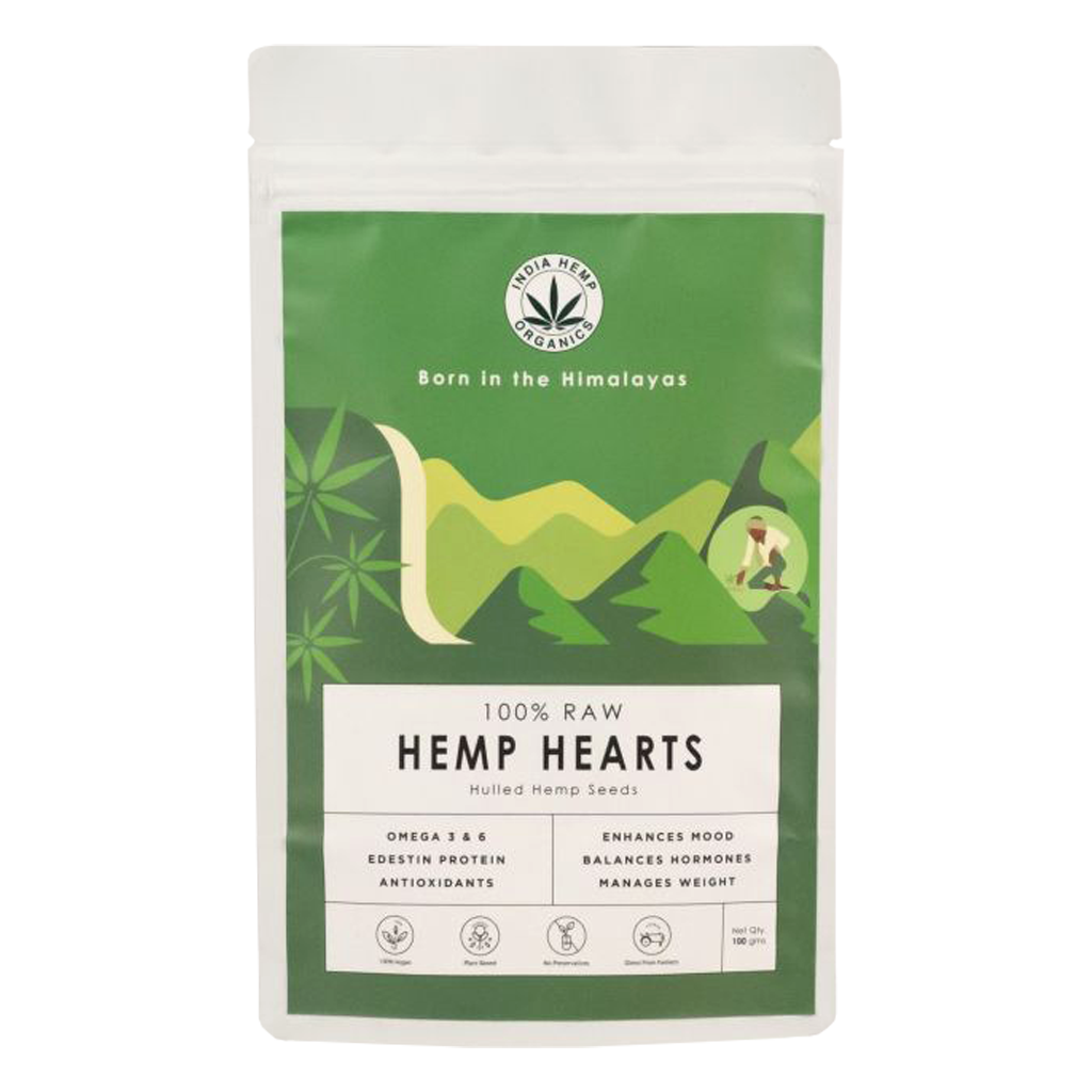 India Hemp Organics Hemp Hearts - plant based Dukan