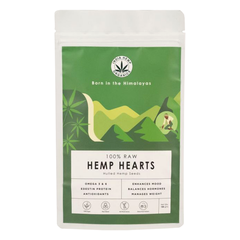 India Hemp Organics Hemp Hearts - plant based Dukan