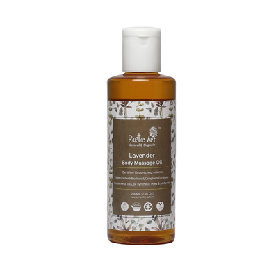 Organic Lavender Body Massage Oil (200ml) | Organic, Vegan