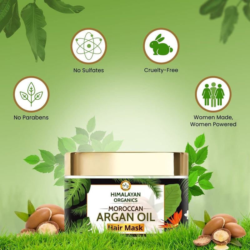 Himalayan Organics Moroccan Argan Oil Hair Mask with Bhringraj - 200ml