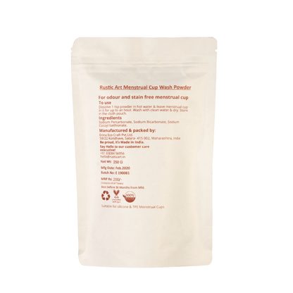 Natural Menstrual Cup Wash Powder (250gm) | Organic, Vegan