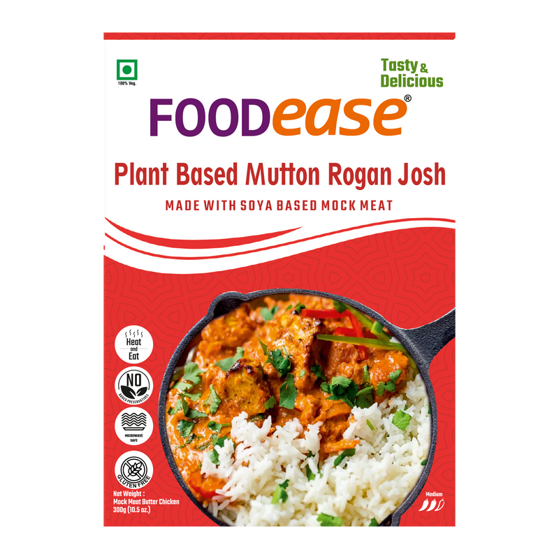 Foodease Plant-Based Rogan Josh with gravy, 300gm