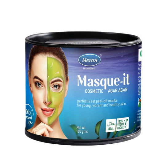 Meron Vegan Cosmetic Agar Agar | DIY Peel Off Mask | Blackheads & Whiteheads Remover | Masque-it™ (100gm) - Vegan Dukan