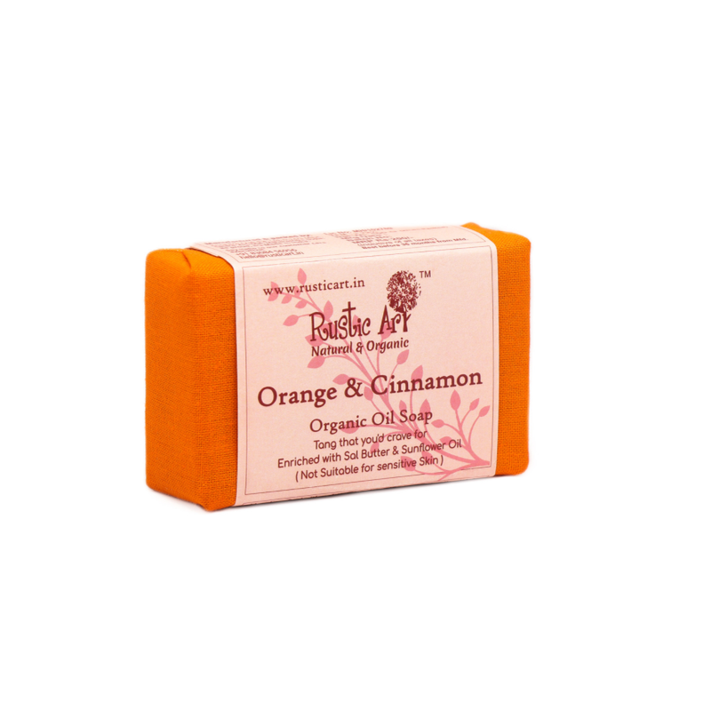 Orange & Cinnamon Soap (100gm) | Organic, Vegan