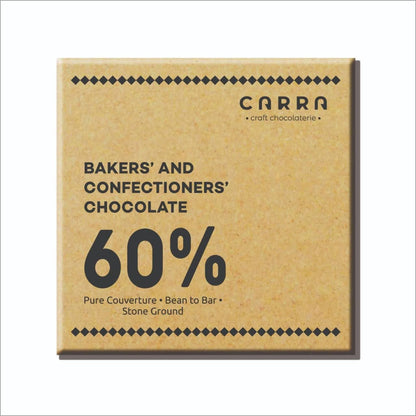 Carra Bakers' & Confectioners' Chocolate | 60% Dark Couverture | 200G - plant based Dukan
