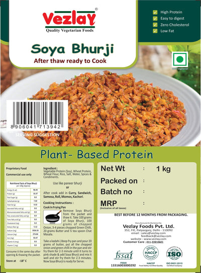 (Bengaluru, Bangalore Only) Vezlay Soya Bhurji - plant based Dukan