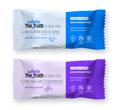 The Whole Truth : Nuts for You Energy Bars - Box of 10 - plant based Dukan