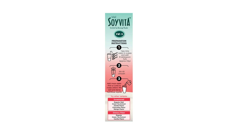 Soyvita Sweetened Strawberry Plant Based Vegan Soya Milk Powder Online In India