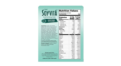 Soyvita - Sweetened Regular Malt | Lactose Free | Enriched Soy Beverage Powder | Serves-15 (500 Gms)