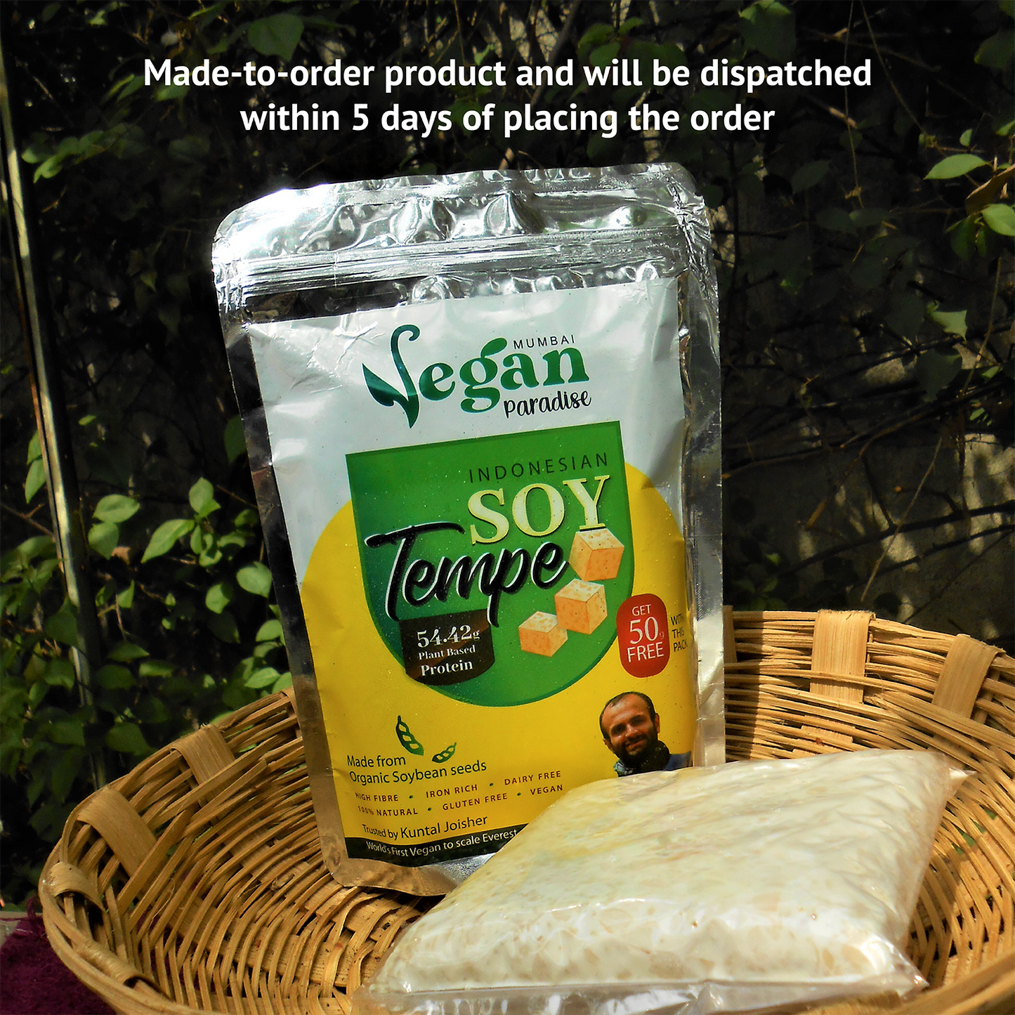 Vegan Paradise Soybean Tempeh 250g (MUMBAI ONLY)