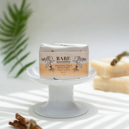 Bare necessities- Orange Cinnamon Spa Bar : Cinnamon Trails with a Twist 75g - plant based Dukan