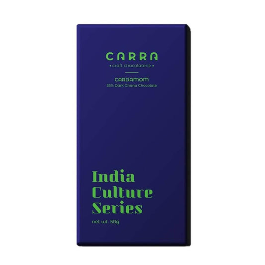 Carra Cardamom | India Culture Series | 55% Dark Chocolate | 50g x 3 bars - plant based Dukan