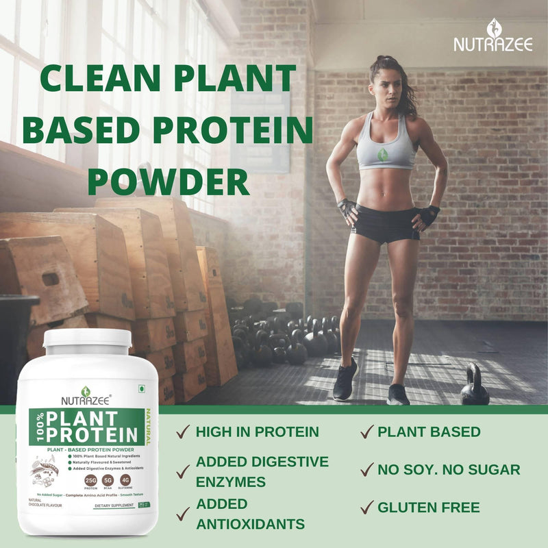 Nutrazee 100% Plant Protein Powder Vegan 3Kg - Vegan Dukan