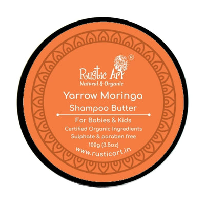 Yarrow Moringa Shampoo Butter for Babies & Kids (100gm) | Organic, Vegan