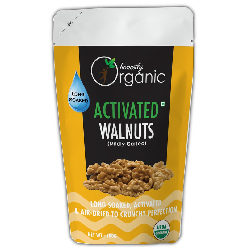 D-Alive Honestly Organic Activated Walnuts - Mildly Salted 100g