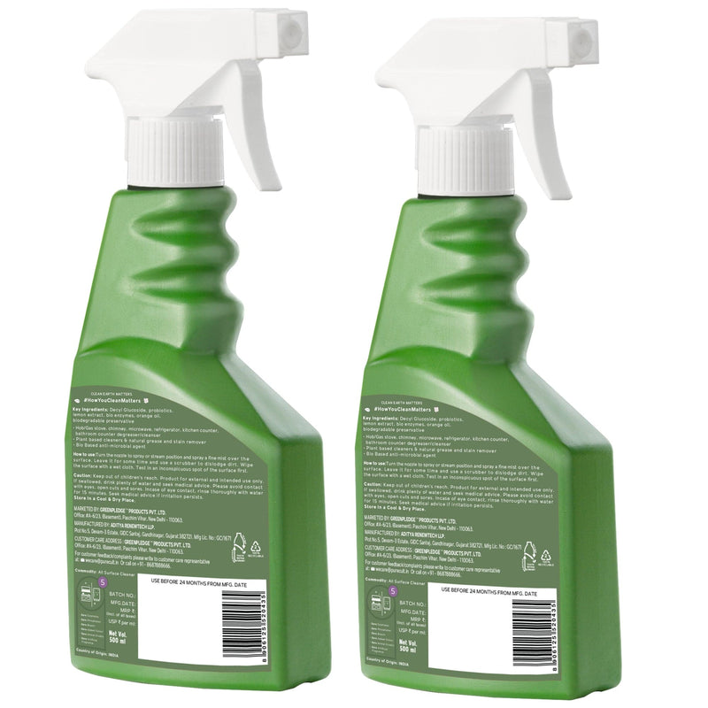 PureCult All Surface Cleaner Sweet Orange 500ml combo