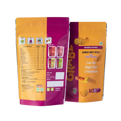 Grabz Air fried Sweet Potato Vegetable Chips (25g X 2)