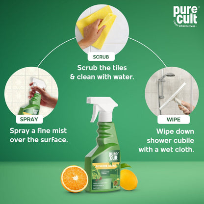 PureCult Bathroom Cleaner spray  (500 ML)