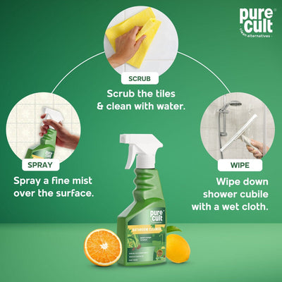 PureCult Bathroom Cleaner spray  (500 ML)