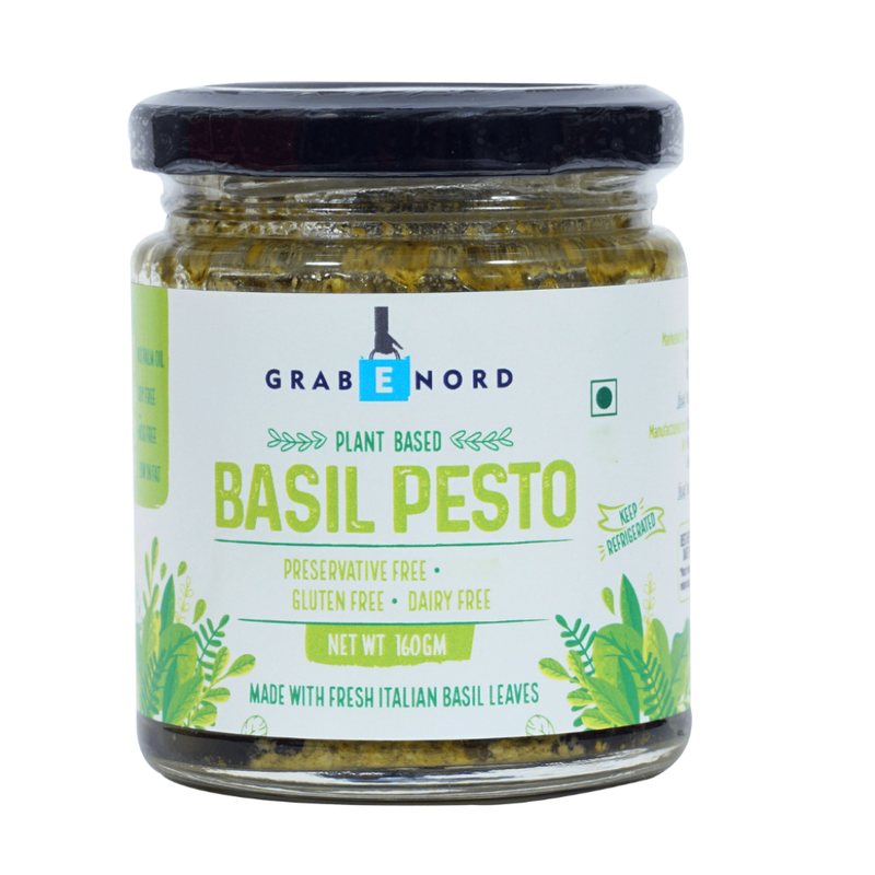 Grabenord Plant Based Basil Pesto ( Preservative Free ) 160g