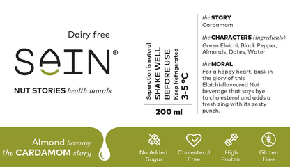 SAIN the Cardamom Story Plant Based Vegan Almond Milk Online