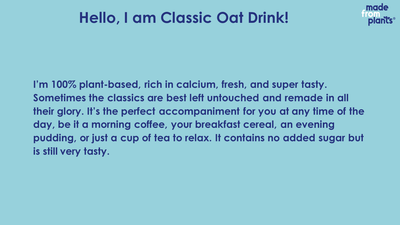 Made From Plants Classic Oat Drink 500mL/1L (Fresh- 4 day shelf life) (Unsweeetened) - Bengaluru, Bangalore Only