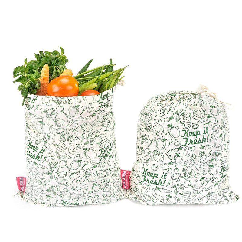 Goli Soda Reusable Cotton Produce Bags For Storage