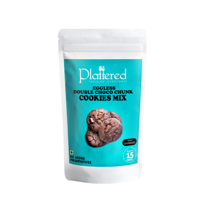 Plattered Double Choco Chunk Cookie Mix 215g