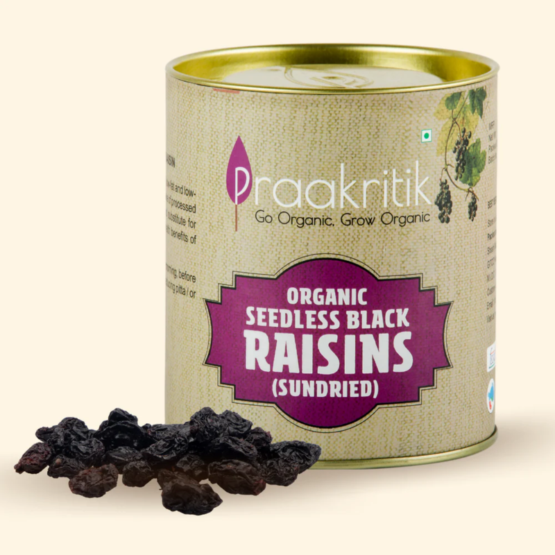 Praakritik Organic Black Raisins 200 G