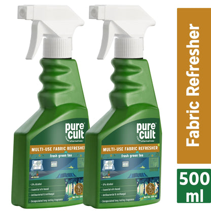 PureCult Multi-use Fabric Refresher Fresh Green Tea 500ml combo