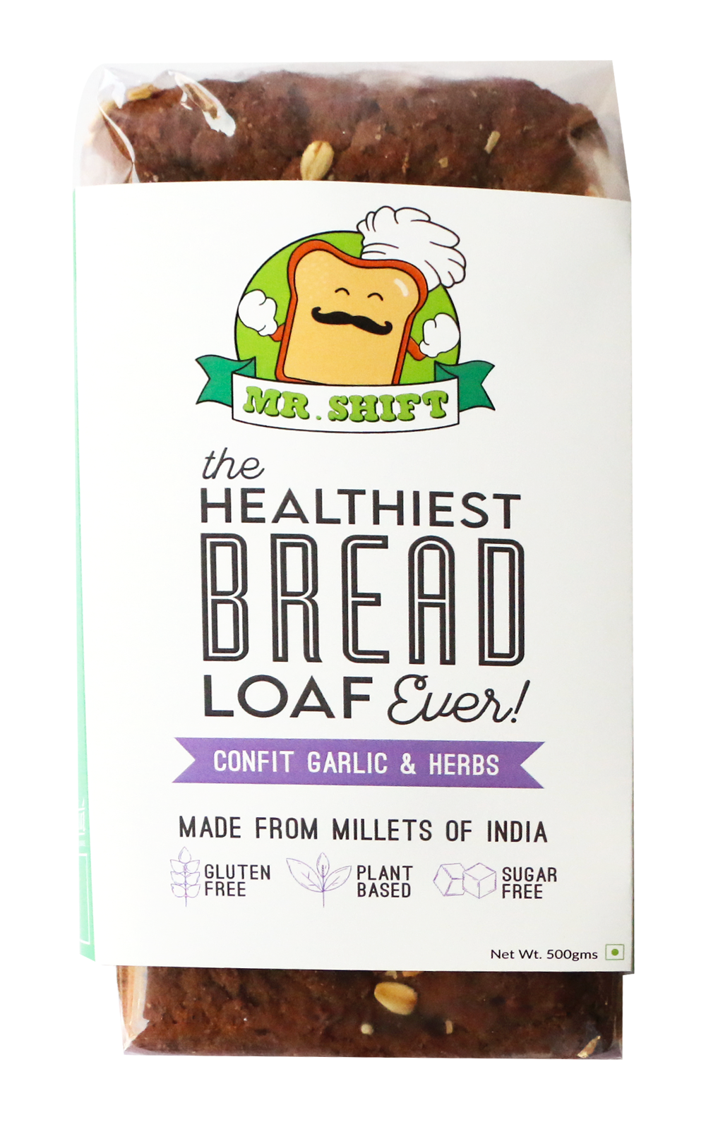 Mr. Shift Confit Garlic & Herbs Bread Loaf (GLUTEN FREE, WHITE SUGAR FREE)