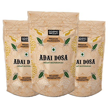 Gourmet Craft Ready to cook Adai Dosa Mix [ 3 packs - 250 gms each]