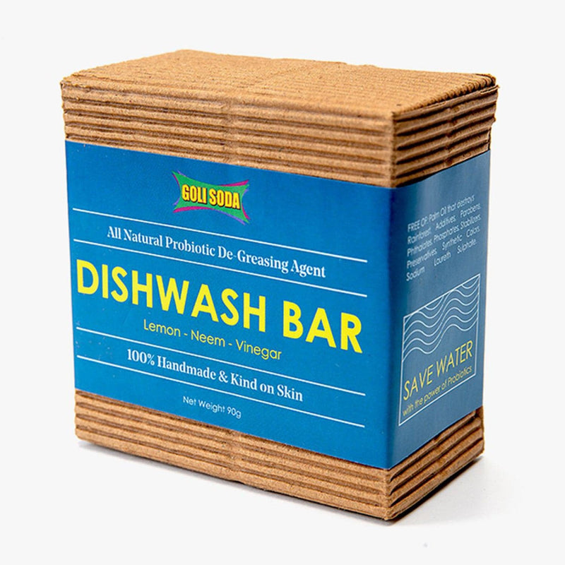 Goli Soda All Natural Probiotics Dish Wash Bar - 90 g