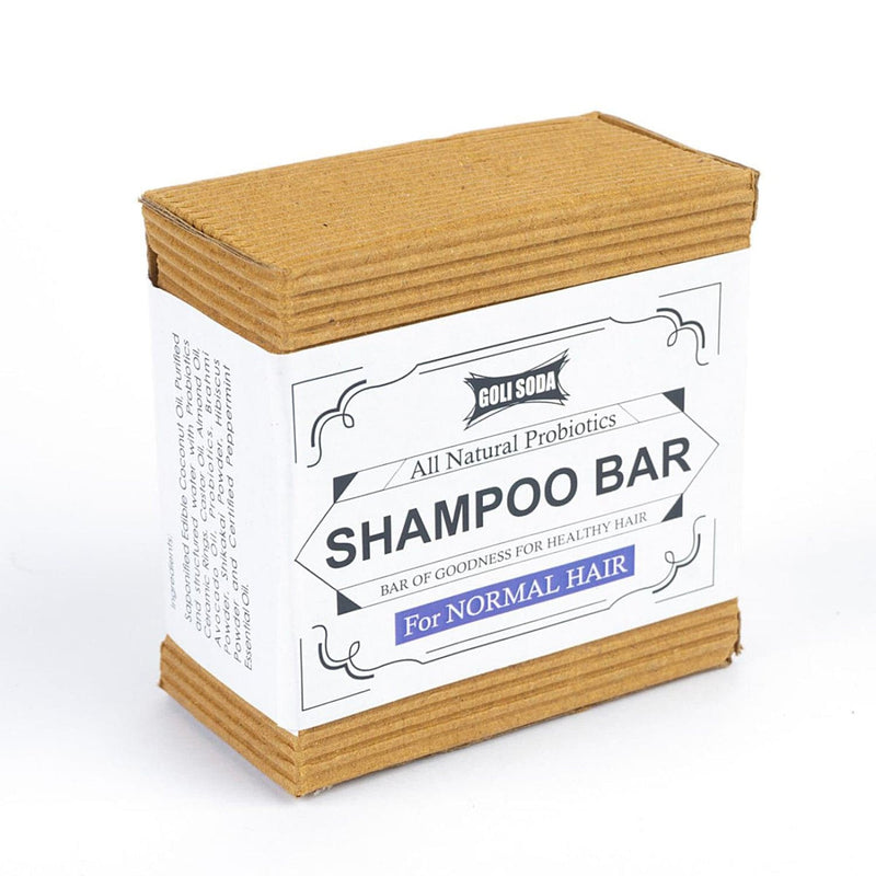 Goli Soda All Natural Probiotics Shampoo Bar for Normal Hair - 90 g