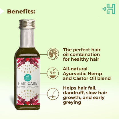 Health Horizons Hair Care, Castor and Hemp Seed Oil (100ml)