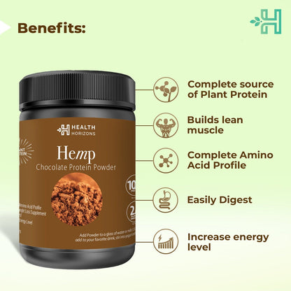 Health Horizons Hemp chocolate Protein Powder (500g)