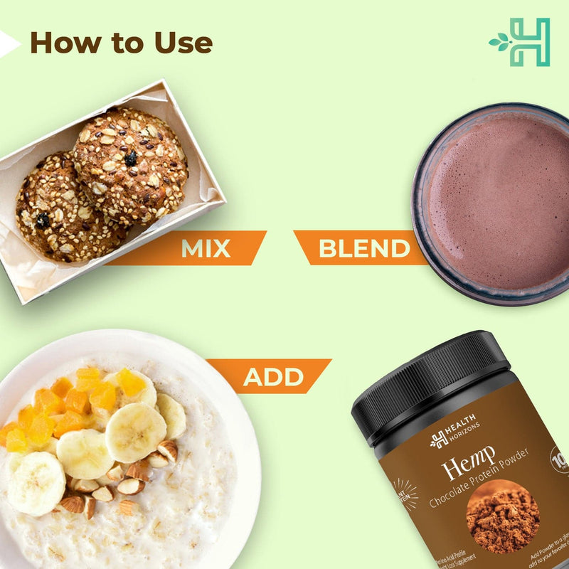 Health Horizons Hemp chocolate Protein Powder (500g)