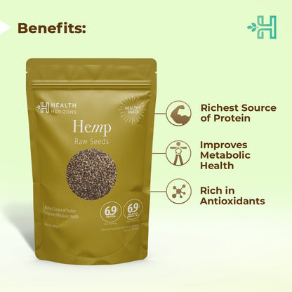 Health Horizons Raw Hemp Seeds (500g)
