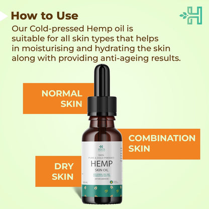 Health Horizons Cold Pressed Hemp Oil for Massage (100 ml)