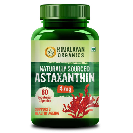 Himalayan Organics Naturally Sourced Astaxanthin 4mg | 60 Veg Capsules