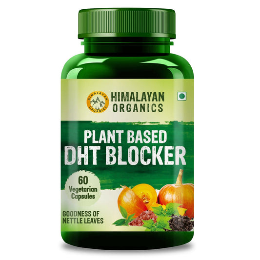 Himalayan Organics Plant Based DHT Blocker | Nettle Extract  | 60 Veg Capsules